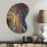 The Energy Of A Mystical Radiant Tree I - Asymmetric Metal Wall Art