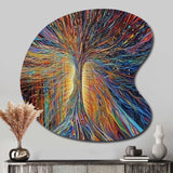 The Energy Of A Mystical Radiant Tree I - Asymmetric Metal Wall Art