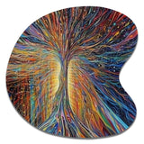 The Energy Of A Mystical Radiant Tree I - Asymmetric Metal Wall Art