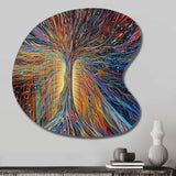 The Energy Of A Mystical Radiant Tree I - Asymmetric Metal Wall Art