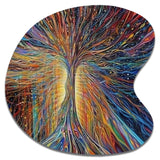 The Energy Of A Mystical Radiant Tree I - Asymmetric Metal Wall Art