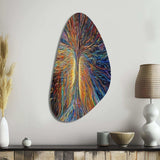 The Energy Of A Mystical Radiant Tree I - Asymmetric Metal Wall Art