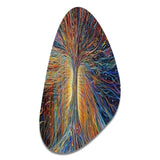 The Energy Of A Mystical Radiant Tree I - Asymmetric Metal Wall Art