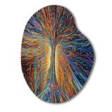 The Energy Of A Mystical Radiant Tree I - Asymmetric Metal Wall Art