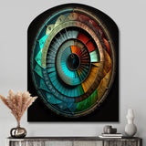 Cosmic Calculations Ancient Cartography II - Asymmetric Metal Wall Art