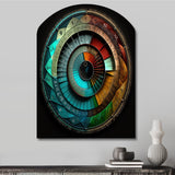 Cosmic Calculations Ancient Cartography II - Asymmetric Metal Wall Art