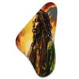 Reggae Tribute To Bob Marley - Asymmetric Metal Wall Art