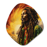 Reggae Tribute To Bob Marley - Asymmetric Metal Wall Art