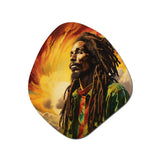 Reggae Tribute To Bob Marley - Asymmetric Metal Wall Art