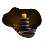 Zen Serenity Cairn Sculpture Balance - Asymmetric Metal Wall Art