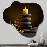 Zen Serenity Cairn Sculpture Balance - Asymmetric Metal Wall Art