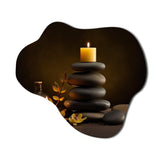 Zen Serenity Cairn Sculpture Balance - Asymmetric Metal Wall Art