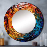 Colorful Vinyl Record Vinyl Mosaic II - Fashion Wall Mirror