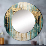 Gilded Daydreams VI - Abstract Wall Mirror