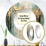 Gilded Daydreams VI - Abstract Wall Mirror