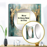 Gilded Daydreams VI - Abstract Wall Mirror