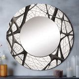 Minimalist Black and White IX - Abstract Wall Mirror