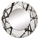 Minimalist Black and White IX - Abstract Wall Mirror