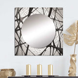 Minimalist Black and White IX - Abstract Wall Mirror