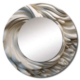 Cream Spiral Nebula I - Abstract Wall Mirror