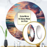 Sunset Horizon II - Coastal Wall Mirror