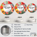 Vibrant Poppies I - Floral Wall Mirror