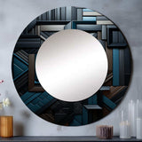 Onyx Opulence Vector - Abstract Wall Mirror