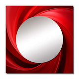 Red Perpetual Pulse Vortex - Abstract Wall Mirror