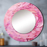 Pink Radiant Revolution Spiral - Abstract Wall Mirror