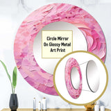 Pink Radiant Revolution Spiral - Abstract Wall Mirror