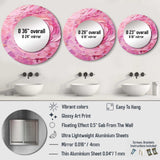 Pink Radiant Revolution Spiral - Abstract Wall Mirror