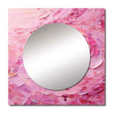 Pink Radiant Revolution Spiral - Abstract Wall Mirror