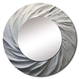 White Majestic Motion - Abstract Wall Mirror