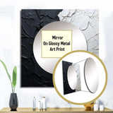 Minimalism Black And White Paint Corner - Coastal Wall Mirror