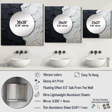 Minimalism Black And White Paint Corner - Coastal Wall Mirror