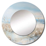 Coastal Ocean Charm In Winter - Coastal Wall Mirror