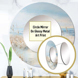 Coastal Ocean Charm In Winter - Coastal Wall Mirror