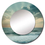 Coastal Waves Scenery View - Coastal Wall Mirror