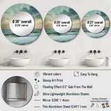 Coastal Waves Scenery View - Coastal Wall Mirror