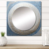 Silver Swirl Shell Fish - Animals Wall Mirror