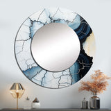 Blue Stone Geode Minimalism II - Spiritual Wall Mirror