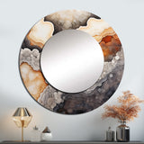 Stone Geode Scenery Minimalism III - Landscapes Wall Mirror