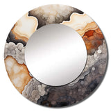 Stone Geode Scenery Minimalism III - Landscapes Wall Mirror