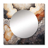 Stone Geode Scenery Minimalism III - Landscapes Wall Mirror