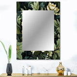 Victorian Stealth Flowers - Camouflage Wall Mirror