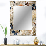 Cream Lace Botanics - Floral Wall Mirror