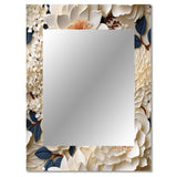 Cream Lace Botanics - Floral Wall Mirror