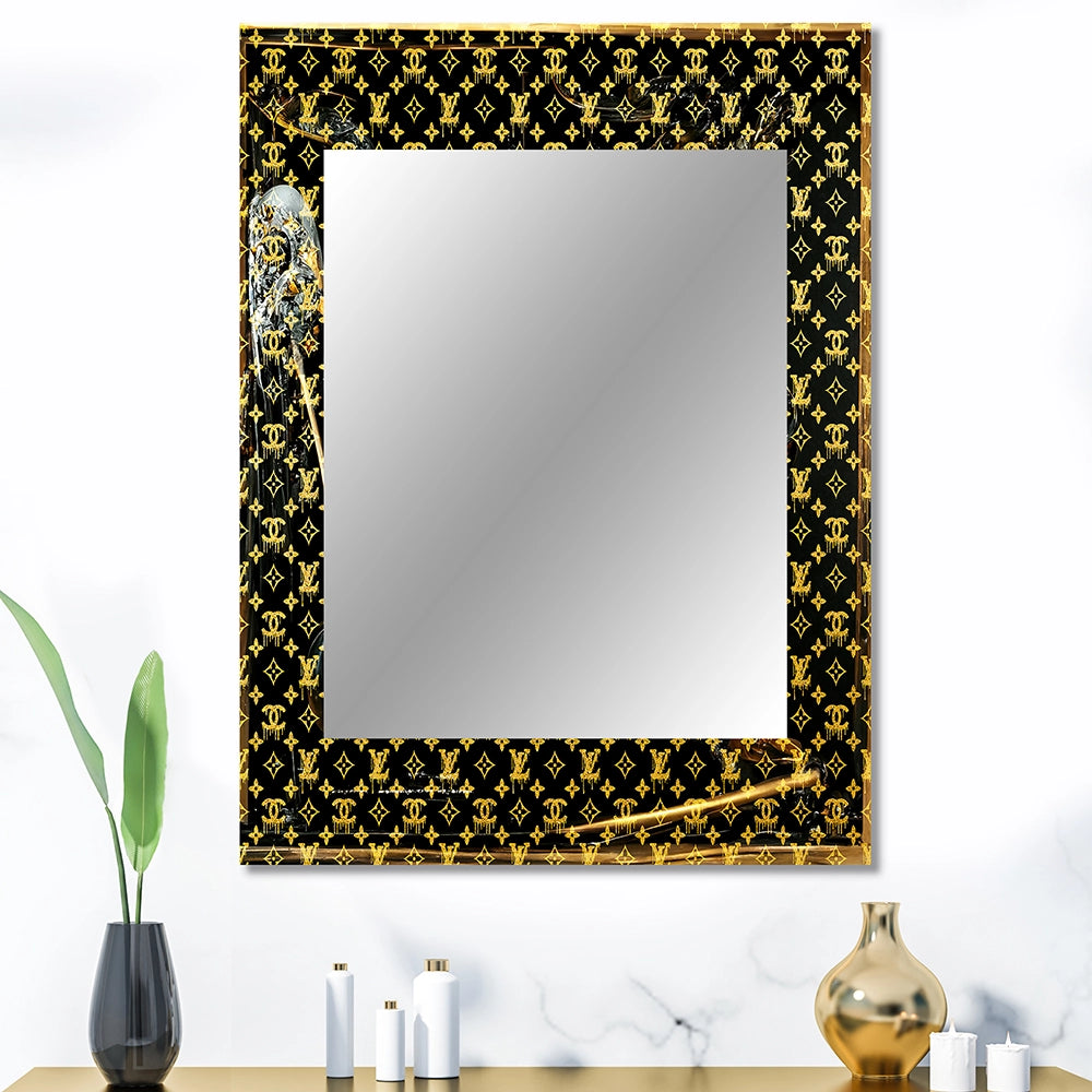 Glam Decorative Wall Mirror - Luxury Brand Design I - Rectangle Mirror