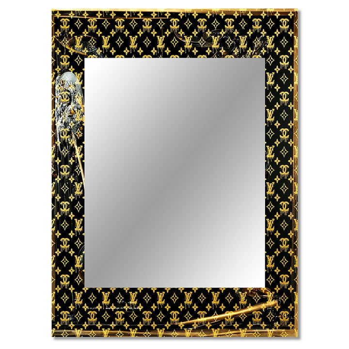 Glam Decorative Wall Mirror - Luxury Brand Design I - Rectangle Mirror