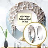 White Orchid Tree Garden Of Branches VI - Landscapes Wall Mirror